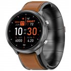 P30 Smart Watch Airbag Air Pump Accurate Blood Pressure Oxygen Heart Rate Body Temperature Monitoring Smartwatch black light brown leather belt