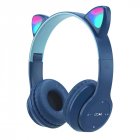 P47m Bluetooth 5.0 Headphones Big Cat Ear Wire-controlled Gaming Headset Hifi Sports Earphones