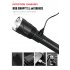 P99 LED Flashlight Zoom Torch with USB Charging Outdoor Camping Lamp black Model  X914