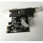 PCI-E to 2 DB9 RS232 Serial Ports + 1 DB25 Parallel LPT Port Adapter Card for Desktops  PCI-E