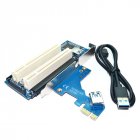 PCI-Express PCI-e to PCI Adapter <span style='color:#F7840C'>Card</span> PCIe to Dual Pci Slot <span style='color:#F7840C'>Expansion</span> <span style='color:#F7840C'>Card</span> USB 3.0 Add on <span style='color:#F7840C'>Cards</span> Convertor PCI-e TO PCI