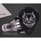 PU Leather Boxing Glove Arc Fist Target Punch Pad for MMA Boxer Muay Thai Training Silver