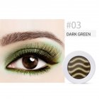 Pearl Light Matte Gradient Eyeshadow Contour Powder Makeup Tool Face Highlighter 3# dark green