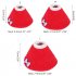Pet Bird Cloak Collar Parrot Protection Cone Neck Recovery Anti Bite Clothes red M