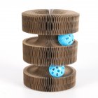 Pet Cat Scratching Board With Ball Grinding Claw Plate Playing Training Exercise Toys Pet Supplies Arch Bridge as shown
