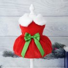 Pet Christmas Fancy Princess Dress Cosplay Outfit Soft Dress Up Skirt
