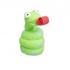 Pet Dog Squeak Toys Cute Animal Shape Chew Toy Tooth Cleaning Molar Toys For Boredom Stress Anxiety Relief green snake