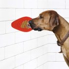 Pet Fixing Sucker Bowl Lick Pad Attention Distracting Dish Bathing Assist Device red_260mm*130mm