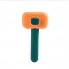 Pet Grooming Brush Cat Dog Massage Comb One Key Hair Removal Comb Shedding Brush green
