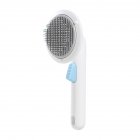 Pet Grooming Brush Hair Removal Comb Shedding Brush Self-cleaning Needle Comb Massage Tool Pets Supplies gray white
