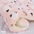 Pet Mat Thickening Warm Autumn Winter Cat Dog Blanket Anti-slip Cushion Pink lamb_1# 32*25cm