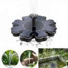 Petal Shaped Solar Water Fountain for Landscape Decoration QR-0525