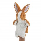 Plush Doll Interactive Animal Plush Hand Puppets for Teaching Parent-child Brown rabbit