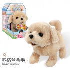 Plush  Doll  Toy  Electric Cute Simulation Dog Walking Smart Dog Animal Toy For Children Golden Retriever