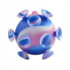 Pop Ball Toys 3d Silicone Suction Cup Ball Decompression Anxiety Relief Toys For Children Birthday Gifts purple pink blue