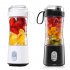 Portable Blender Type C Rechargeable Juicer Cup Electric Blender for Travel Kitchen 380ml White