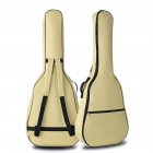 Portable Double Straps Acoustic Guitar Soft Carry Case Gig Bag  creamy-white
