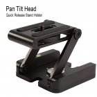 Portable Foldable Z Flex Tilt Camera Tripod Bracket Head for Photography Studio Stand Mount Holder black