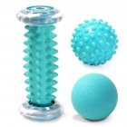Portable Foot Massage Roller Yoga Sport Fitness Ball Muscle Relaxation For Hand Leg Back Pain Therapy 3pcs/set x smooth ball