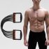 Portable Indoor sports Supply Chest Expander Puller Exercise Fitness Resistance Elastic Cable Rope Tube Yoga black