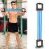 Portable Indoor sports Supply Chest Expander Puller Exercise Fitness Resistance Elastic Cable Rope Tube Yoga blue