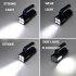 Portable Led Flashlight Rechargeable Outdoor Emergency Light Cob Searchlight Strong Light Torch Blue