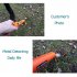 Portable Metal Detector Waterproof Dustproof High Sensitive 360 Degree Pointer Probe with Protective Sleeve Orange