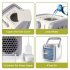 Portable Mini Air Conditioner Fan USB Arctic Cooling Home Office Personal Space Fan Cooler white