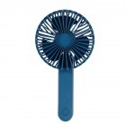 Portable Mini Fan Foldable Mute USB Power Rechargeable Hand Bar Fans Dark blue_8.3cm * 5cm * 16.5cm