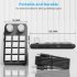 Portable Mini Keyboard USB Wire Control Custom Gaming Keyboard Programmable DIY Mechanical Keypad Black