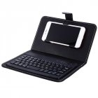 Portable PU Leather Wireless <span style='color:#F7840C'>Keyboard</span> Case for iPhone with Bluetooth <span style='color:#F7840C'>Keyboard</span> for 4.2-6.8 Inch Phones black_Bluetooth <span style='color:#F7840C'>keyboard</span> + leather case