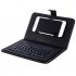 Portable PU Leather Wireless Keyboard Case for iPhone with Bluetooth Keyboard for 4 2 6 8 Inch Phones  black Bluetooth keyboard   leather case