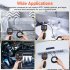 Portable Pipe Endoscope with Screen 8mm Lens Hd Camera Handheld Industrial Peepscope Detector Front 2m Black