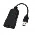 Portable USB 3 0 HDMI Game Capture Card Video Reliable Streaming Adapter for Live Broadcasts Video Recording black