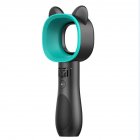 Portable USB Bladefree Fan Folding with Stand Base Cartoon Handheld Small Fan Fresh blue cute cat bladefree