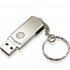Portable USB Flash Drive Mini Metal Key Chain U Disk Storage Drive Silver