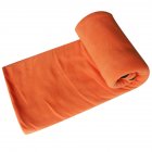 Portable Ultra-light Polar Fleece Sleeping Bag Outdoor Camping Tent Bed Travel Warm Sleeping Bag Liner Orange_185*80