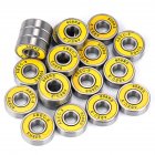 Precision 608 RS ABEC 9 Professional Ball Bearings Scooters Electric Drills High-speed High-Strength Replacement Bearings Yellow cover ABEC-9