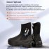 Premium Neoprene Diving Boots 5m Water Shoes Wetsuit Booties With Anti Slip Rubber Sole YKK Zipper For Surf Scuba 1 Pair black 10 43 44 