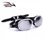 Professional Silicone myopia Swimming Goggles Anti-fog UV Swimming Glasses for Men Women diopter Sports Eyewear Silver