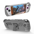 Protective Case With Foldable Kickstand Compatible For ROG Ally Handheld Game Console Shockproof Protector Cover grey