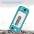 Protective Cover Tempered Glass Screen Protector 3 in 1 Clean Supplies Set for Switch Lite gray