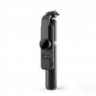 Q02s Foldable Selfie Stick Wireless Bluetooth Mini Tripod With Fill Light Shutter Remote Control black