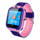 Q12b Children Smart Watch Life Waterproof Kids Positioning Call Smartwatch Remote Locator Watch For Boys Girls pink