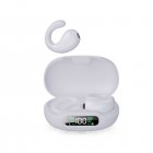 Q92 Open Ear Clip Headphones Wireless Earbuds ENC Call Noise Reduction Bone Conduction Fitness Earbuds Waterproof White