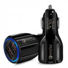 Quick Charge 3.0 Car Charger Black