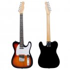 R-160 Series Handmade Electric Guitar With Connection Cable Wrenches Musical Instrument For Beginners sunset black edge
