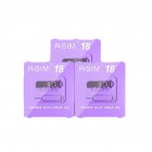 R-sim18 Unlock Card Compatible For Iphone14pro Max Ios16 3g 4g 5g Lte R-sim18 Universal Card Sticker Purple
