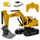 RC Alloy Construction Car Digger 8 CH Alloy Excavator 1:24 RC Construction Vehicle Toys Alloy Car Model As shown_1:24