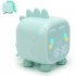 Rechargeable Cute Digital Alarm  Clocks Kids Dinosaur shaped Alarm Clock Wake Up Night Lights For Girls Boys green